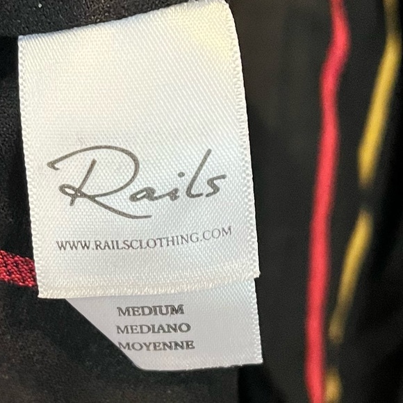 Rails Nina Jordan Striped Boho Shirt Size Medium - Picture 6 of 7